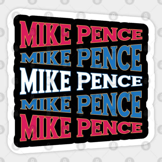 TEXT ART USA MIKE PENCE Sticker by LAVA-ROMA-NOVA